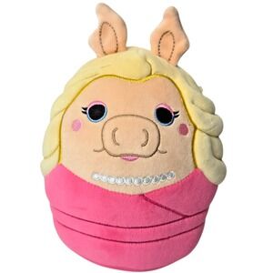 Squishmallows Miss Piggy Muppets Plush 8" Pink Dress Jazwares Stuffed Animal